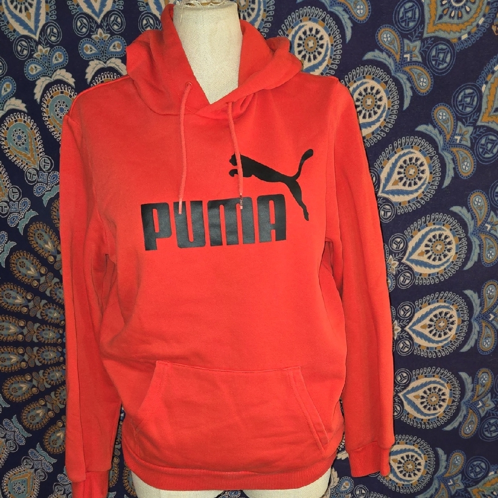 Puma Mens Size Small Red Hoodie